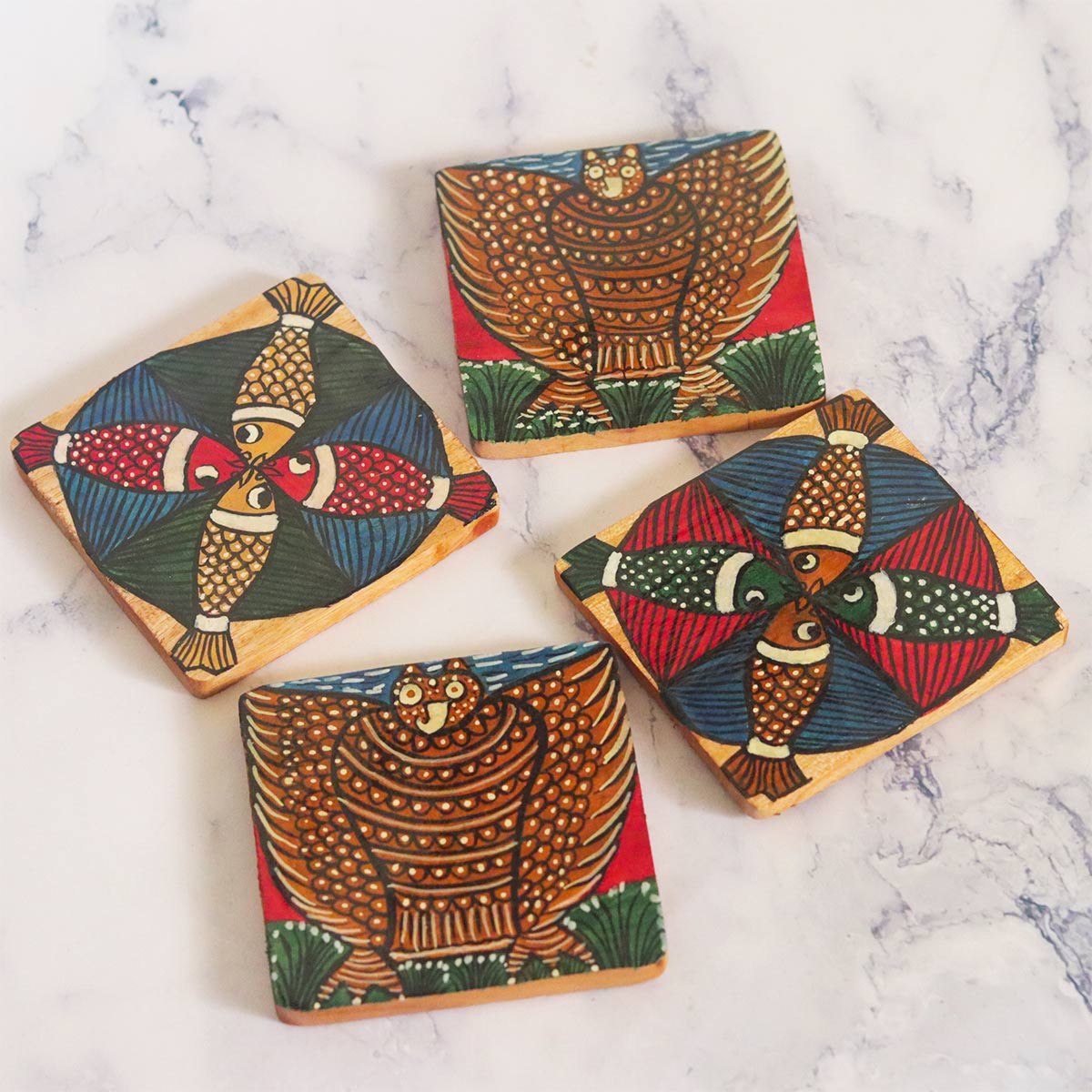 Wooden Coasters (Set of 4)