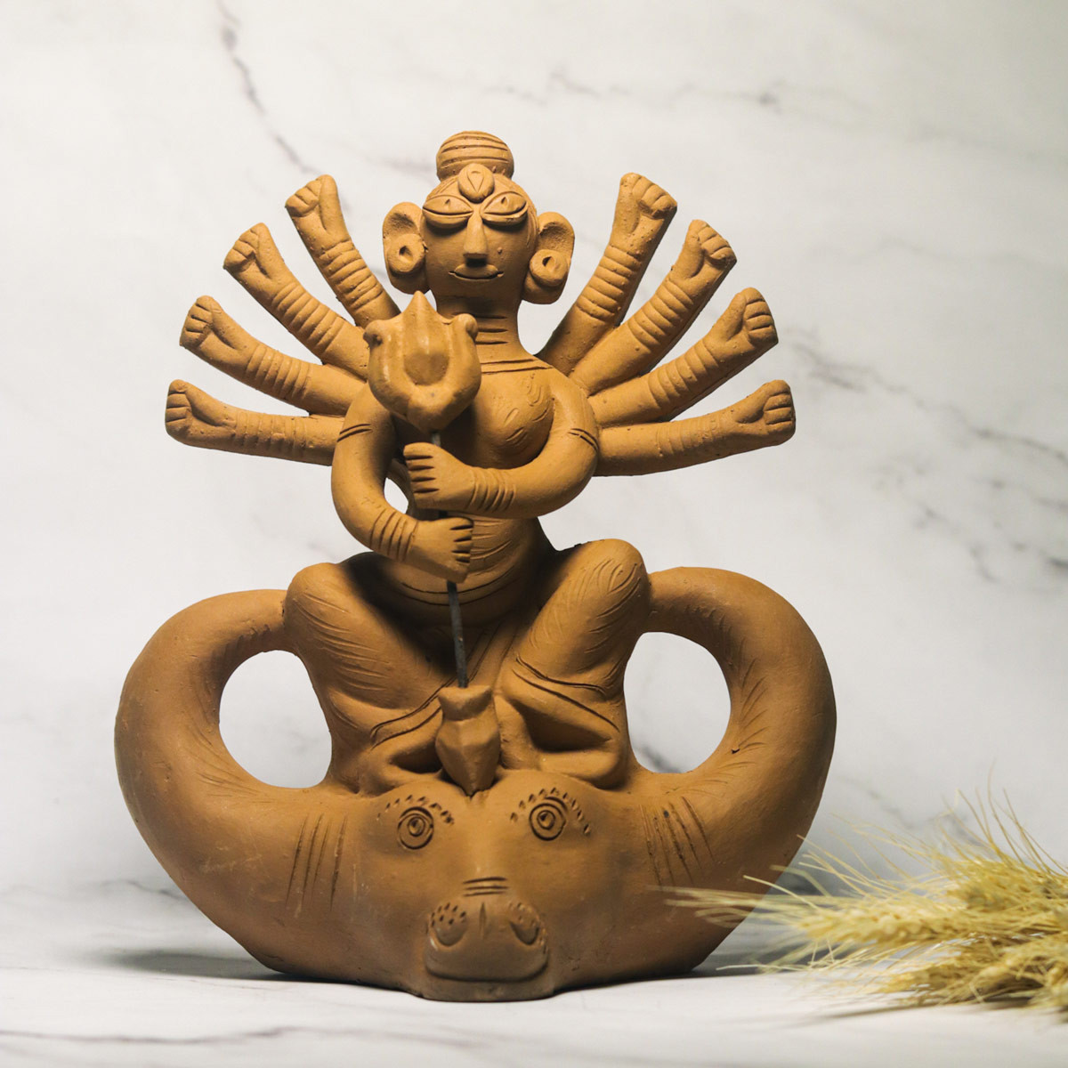 Krishnanagar Durga (Terracotta)