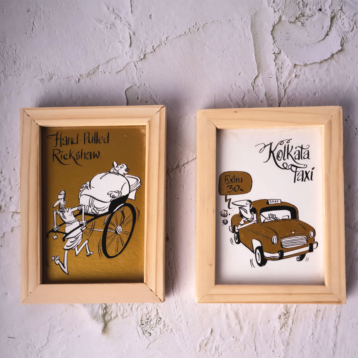 Kolkata Magnets (Set of 2)- Transport