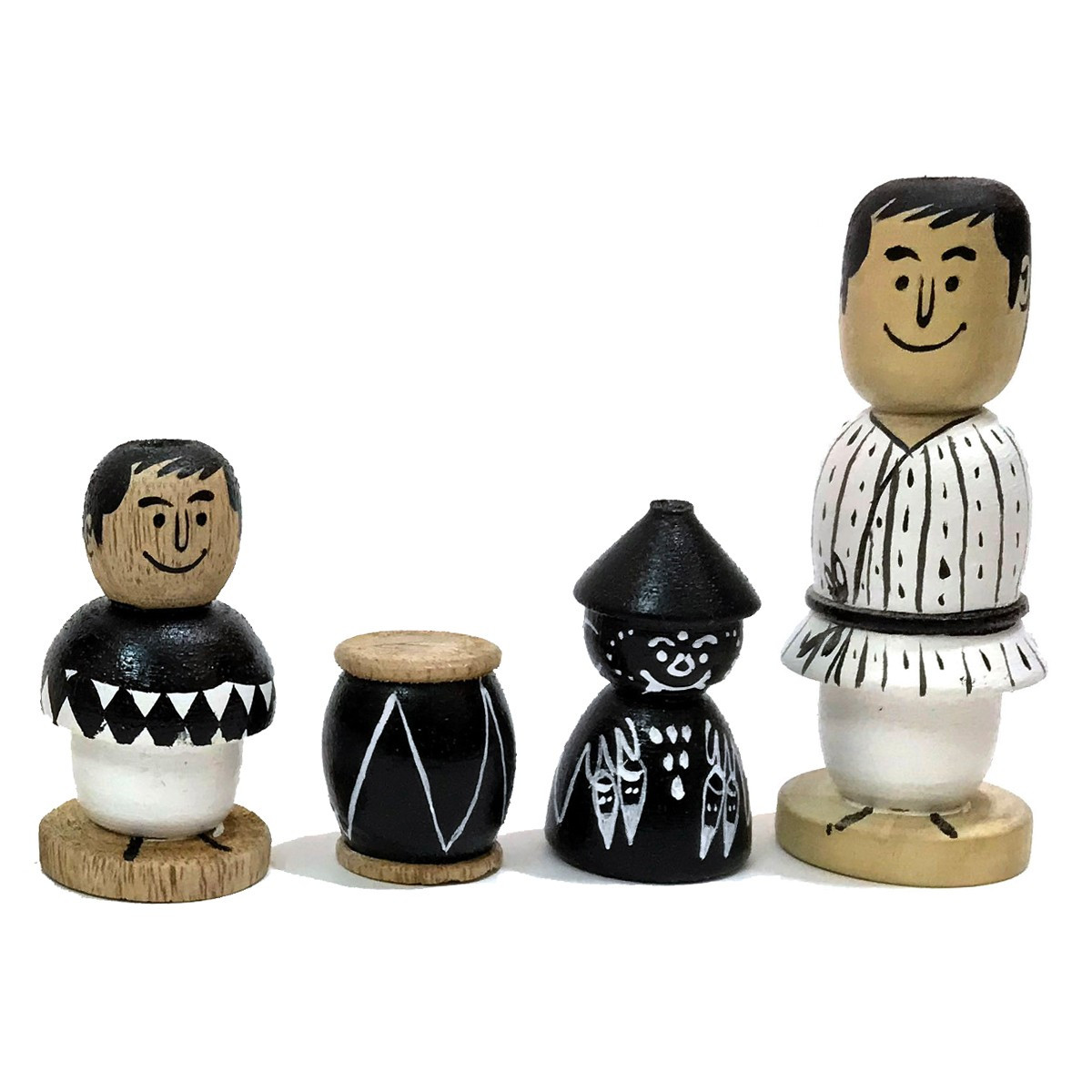 Mini Set (Set of 8 wooden figures inspired from the stories of Satyajit Ray)