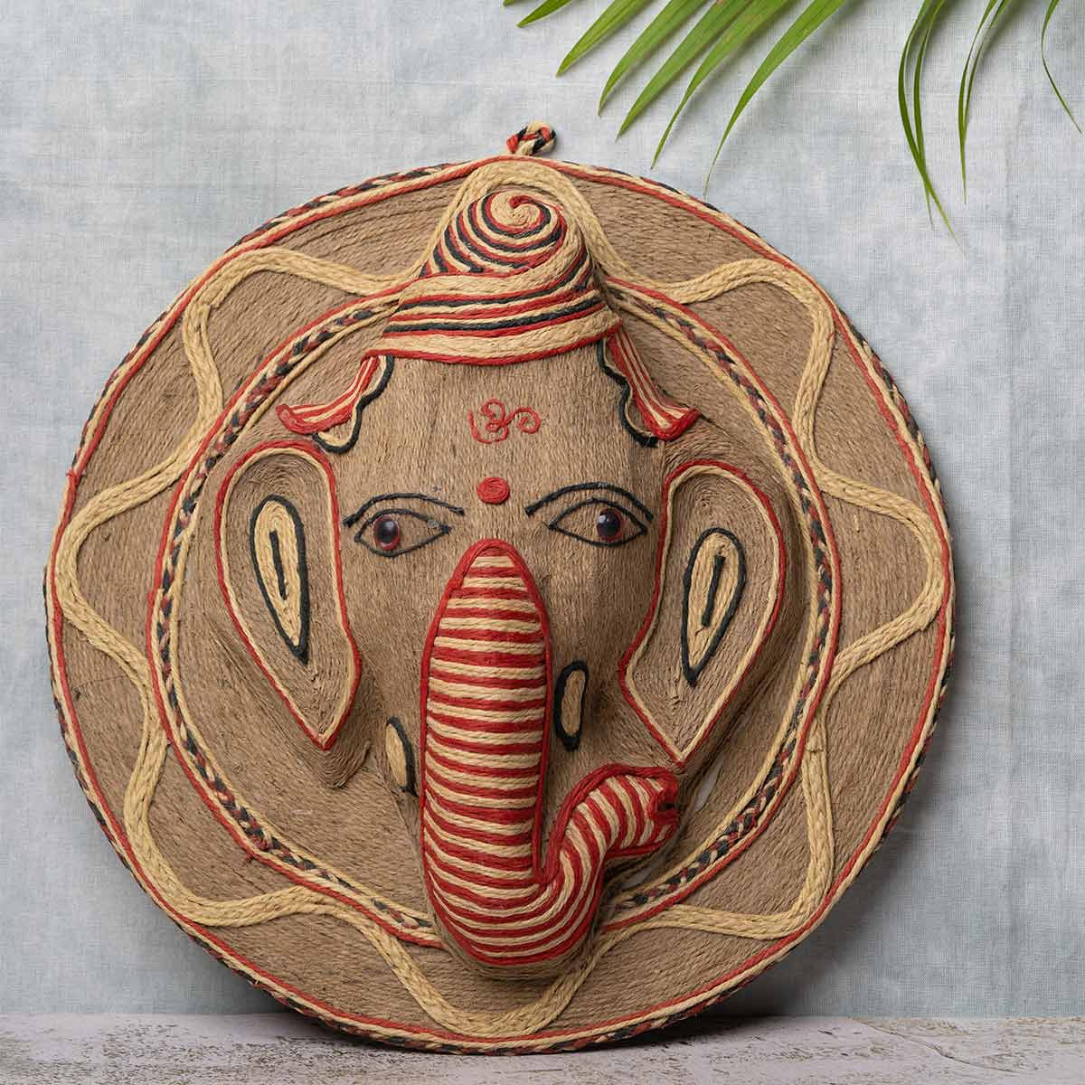 Hancrafted Jute Ganesha (Hanging)