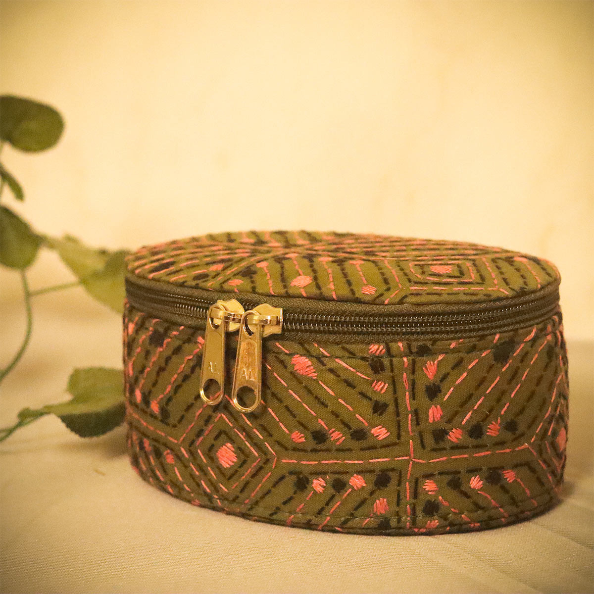 Kantha Jewellery Box (Green)