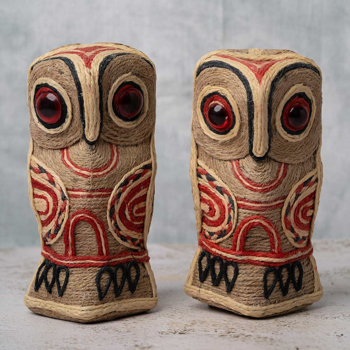 Hancrafted Jute Owl (Set of 2)