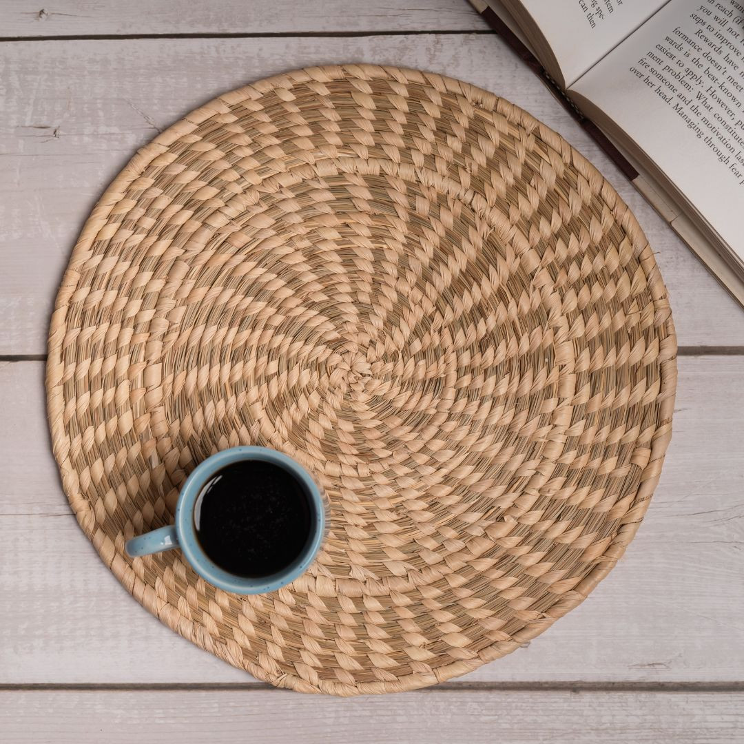 Sabai Grass Natural Table Coaster (12")