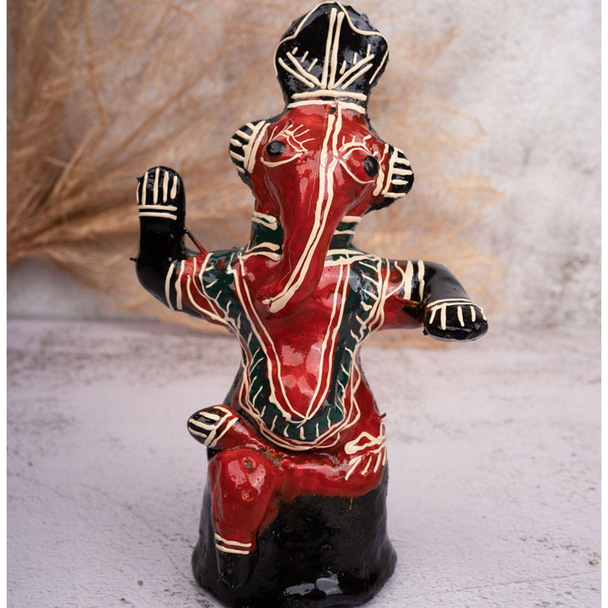 Galar Putul / Shellac Dolls- Set of 3 Shri Ganesha Figures