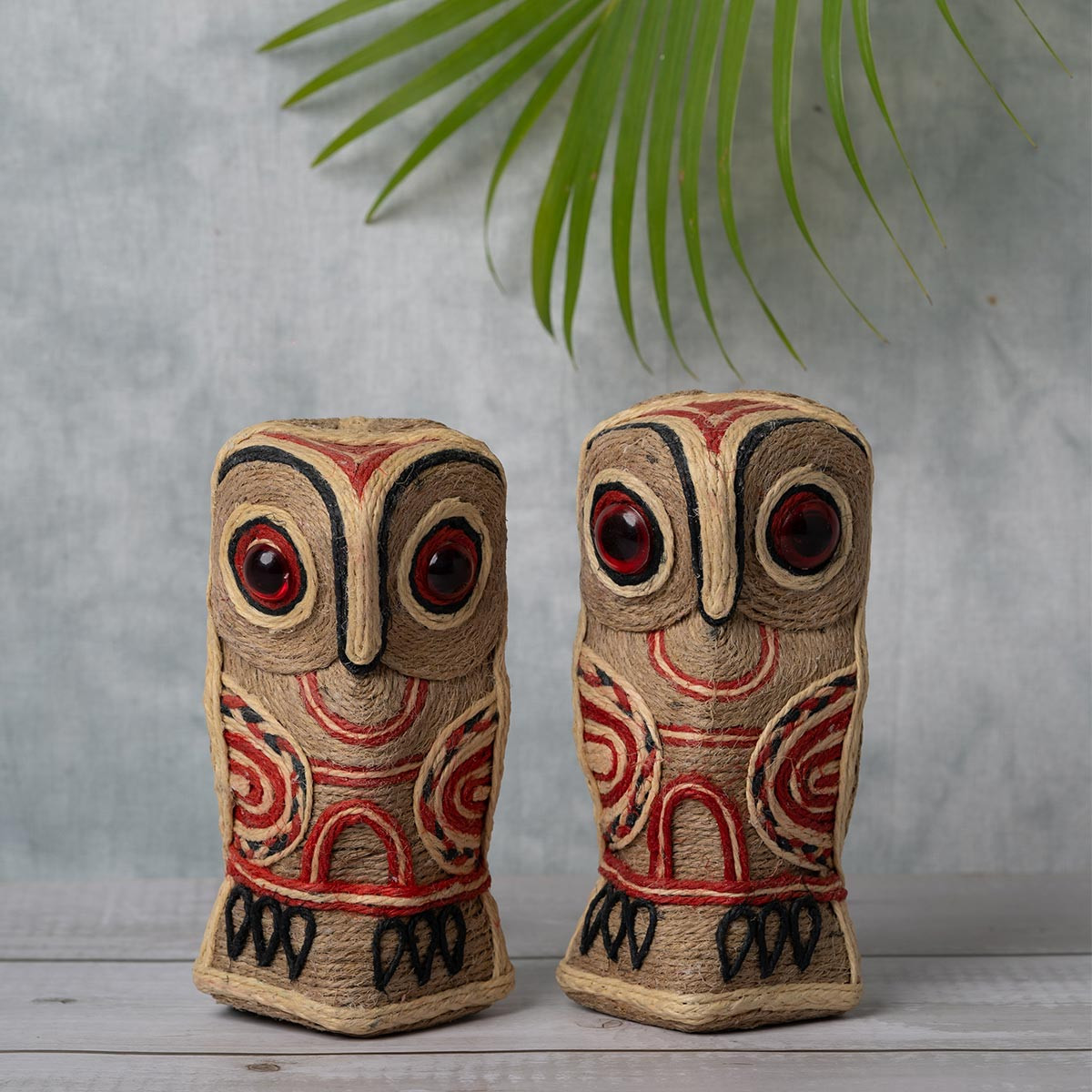 Hancrafted Jute Owl (Set of 2)